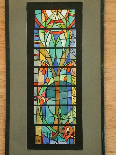 Design Drawing For Stained Glass Window With