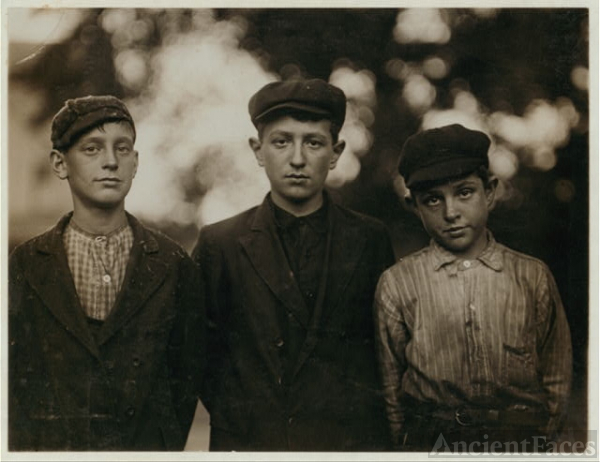 Three of the youngest boys working in Holden, Leonard...