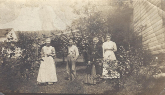 Miller Family in Garden