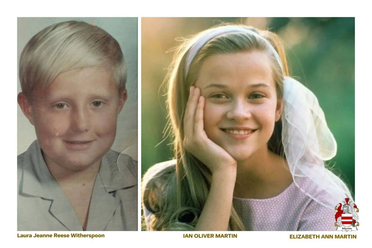 Ian Oliver Martin and cousin Reese Witherspoon