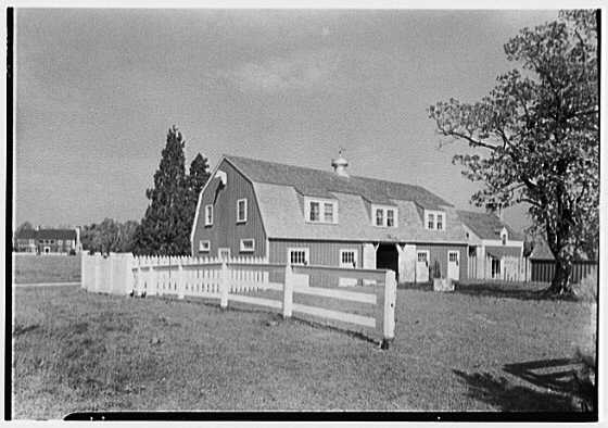 C. Maury Jones, residence in Peapack, New Jersey. Stable...
