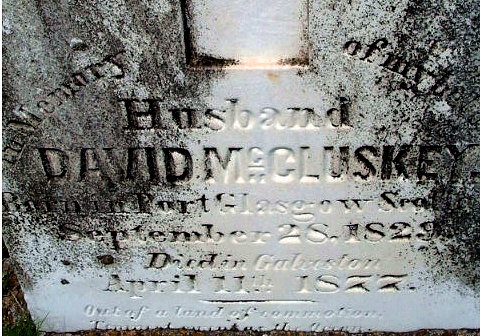 David McCluskey Grave