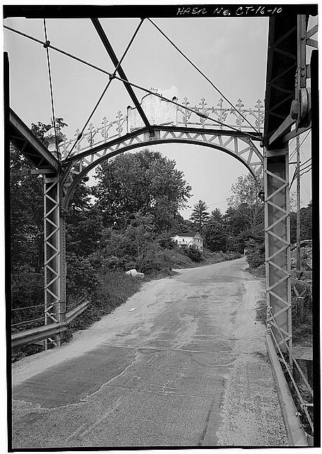 10. DETAIL VIEW OF PORTAL BRACING TAKEN FROM BRIDGE DECK...