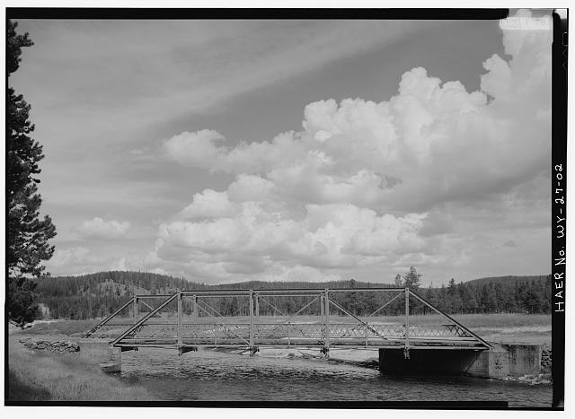2. SOUTH ELEVATION - Firehole River Bridge, Spanning...