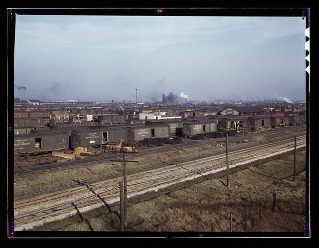 The regular tracks of the South Yards, at C & NW RR's...