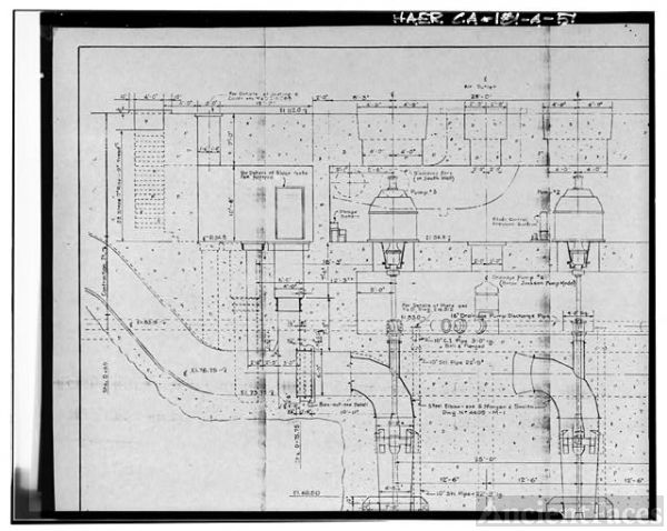 51. Y&D Drawing 364329 (1944), 'Dry Dock No. 4 Pumping...