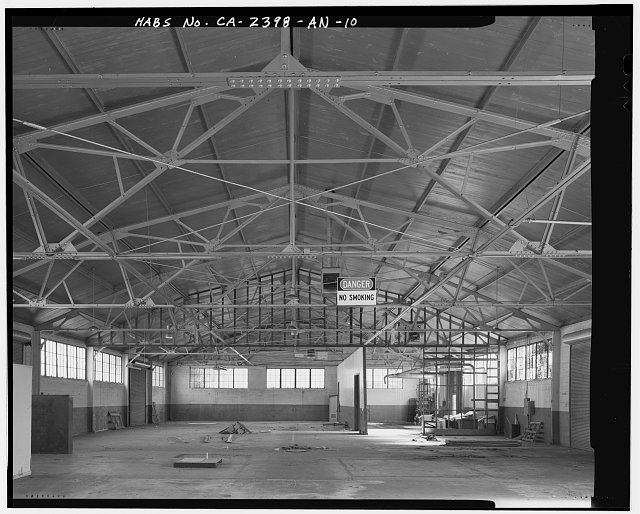 INTERIOR, LOOKING NORTHEAST - Hamilton Field, Warehouse...