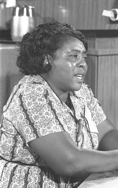 [Fannie Lou Hamer at the Democratic National Convention,...