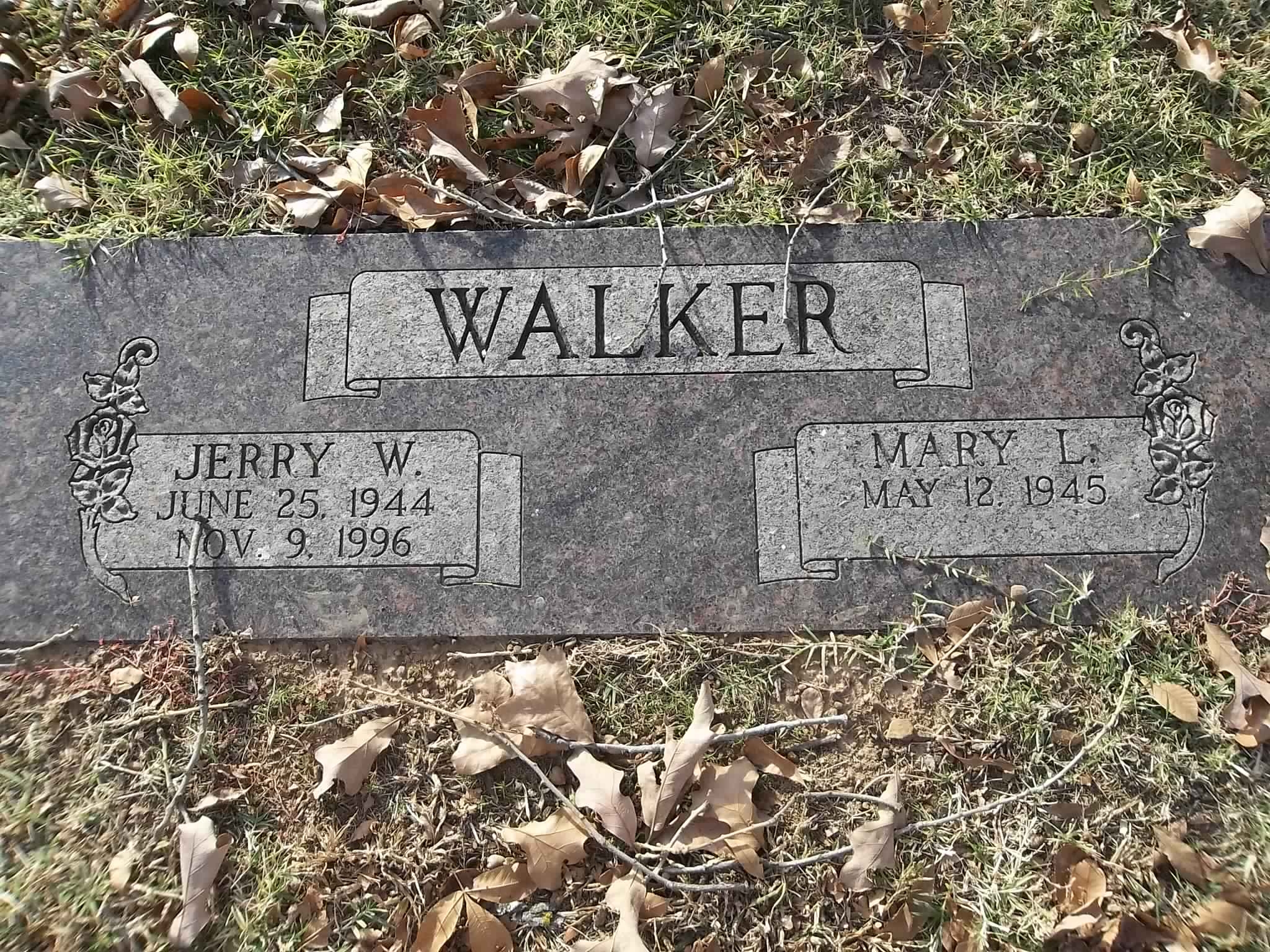 Jerry W Walker gravesite