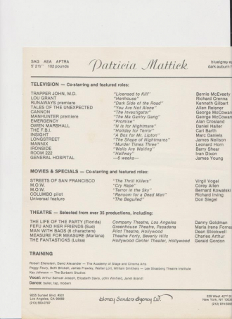 Patricia C Mattick