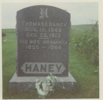 Headstone Thomas Erwin Haney