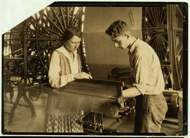 Cheney Silk Mills. Favorable working conditions....