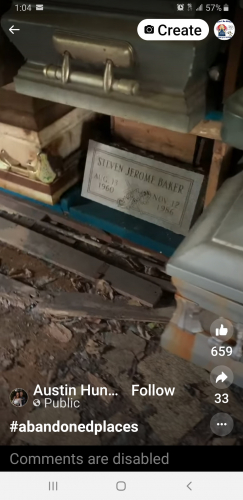 Found on a video clip about abandoned funeral home