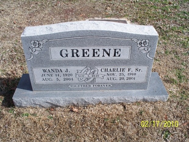 Charlie & Wanda Greene gravesite