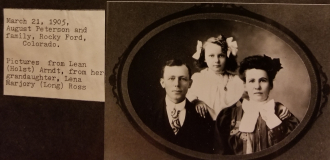 August Petersen and family