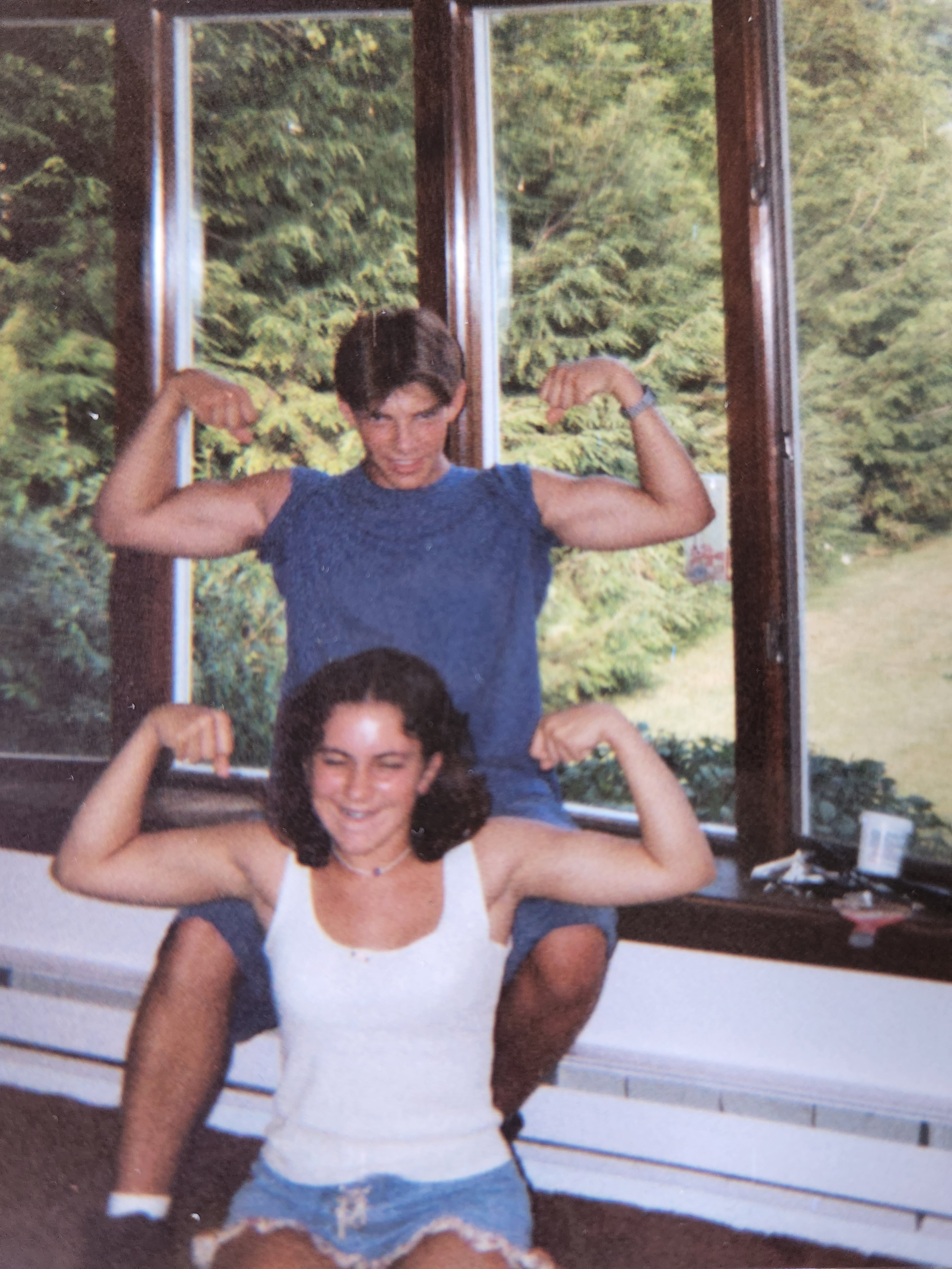Showing  our guns 