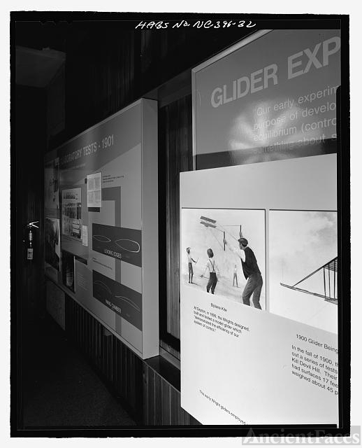 Visitor center museum displays, detail of panel...