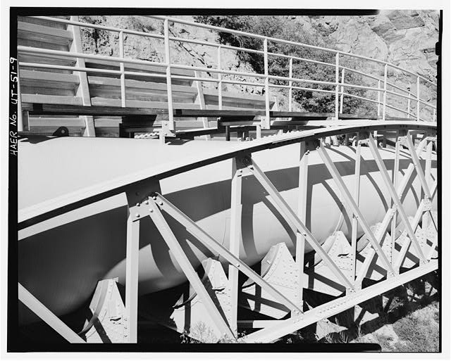 9. Detail of bow truss structure, looking east - Ogden...