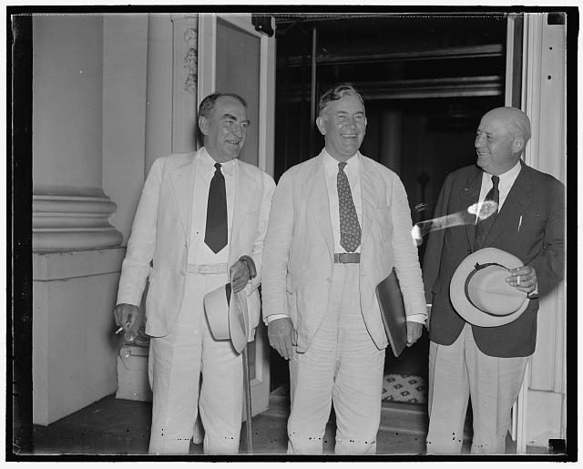 Speaker Wm. Bankhead, Sen. Barkley and Rep. Rayburn at...