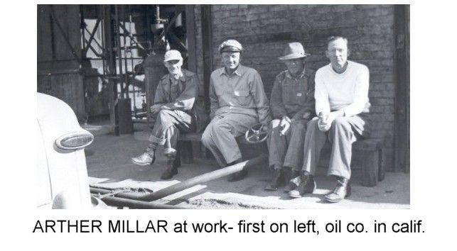 arthur millar with work pals