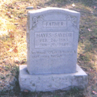 Hayes Saylor b. 1883