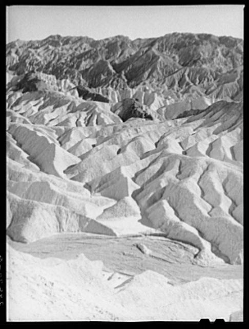 Badlands in the Panamint Range. Death Valley, California