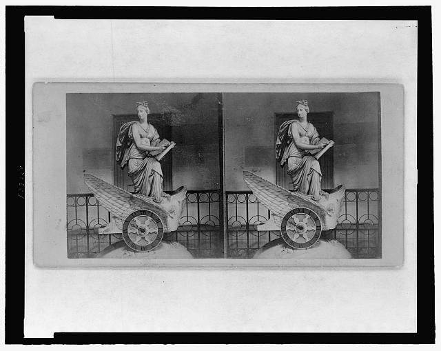[The car of history clock at the U.S. Capitol]