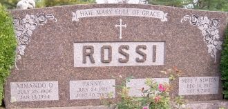 Fanny Rossi gravesite