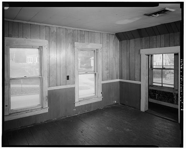 8. Interior of second floor front room. View looking...