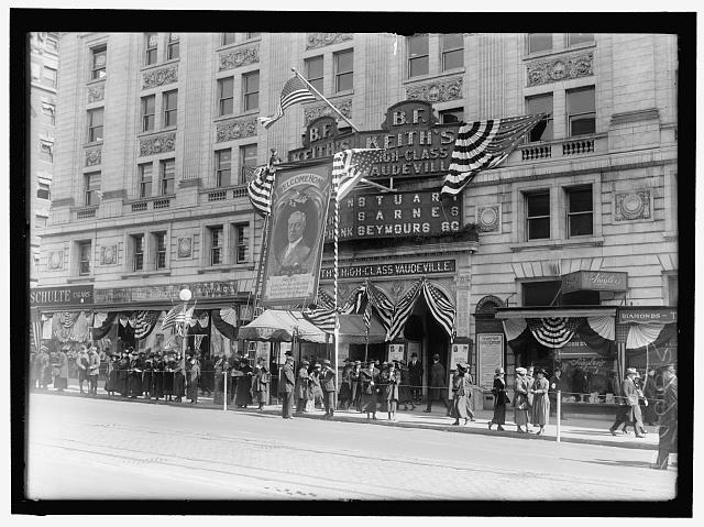 KEITH'S THEATRE. 'WELCOME HOME' FOR PRESIDENT WILSON