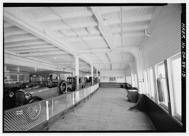 15. Car deck, starboard side, holding area looking...