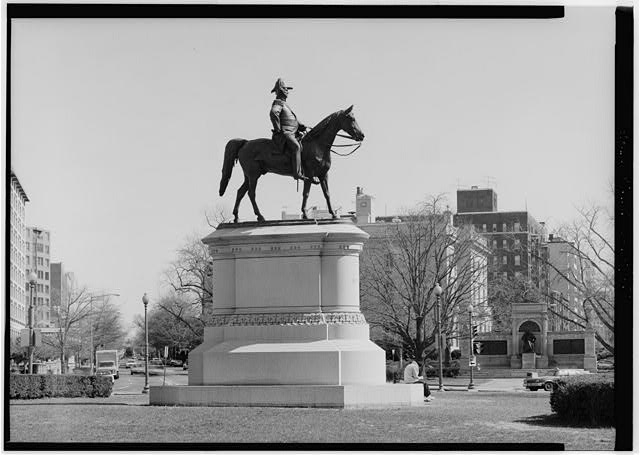 5. SCOTT STATUE IN FOREGROUND WITH HAHNEMANN STATUE IN...