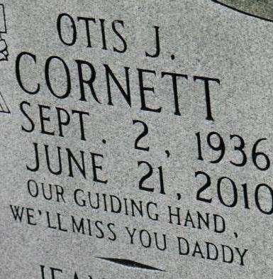 Otis J. Cornett Gravesite