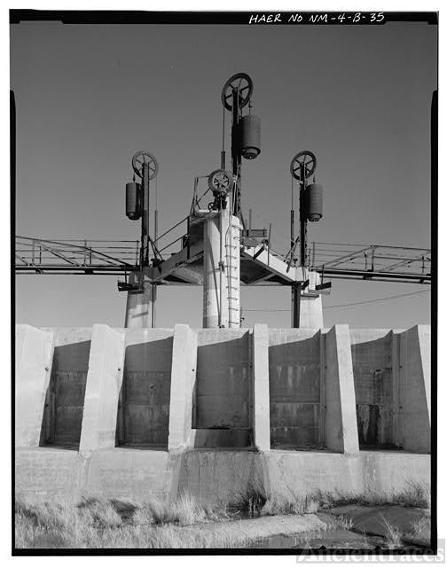 35. AVALON DAM - VIEW TO SPILLWAY NO. 1 AND SOUTH...