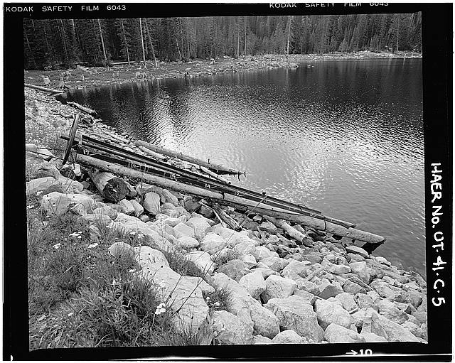 5. VIEW SHOWING INCLINED OUTLET GATE WHEEL, STEM AND STEM...