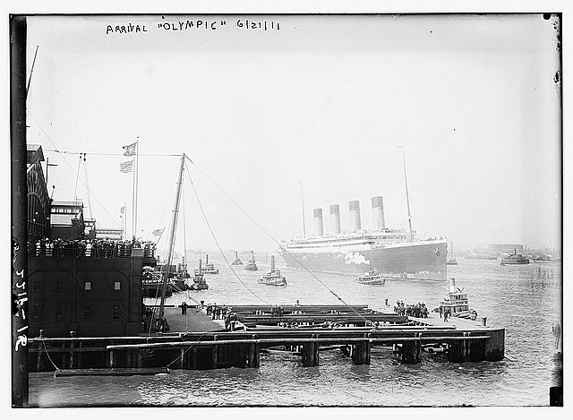 Arrival OLYMPIC, 1911