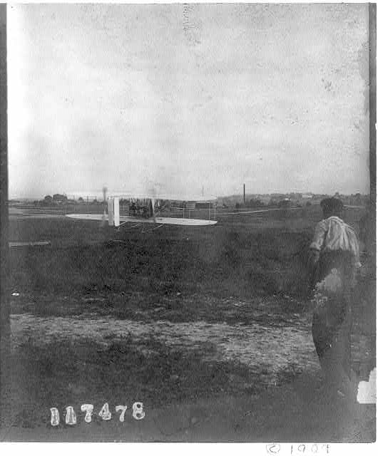 The Wright airplane of 1909 at Ft. Myer, Va.
