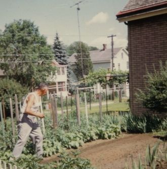 Grandpa Working in His Garden