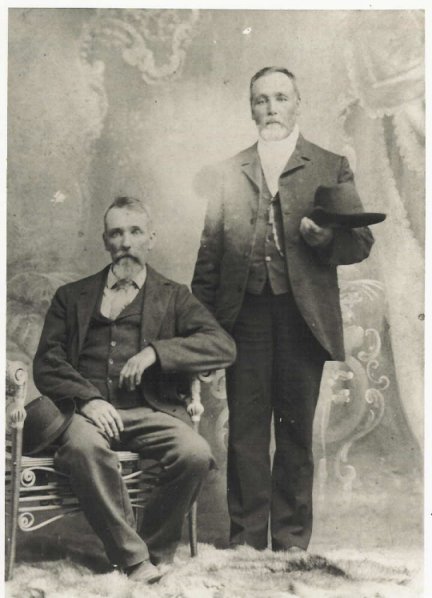 Isaac Miller with Brother Pleasant Miller