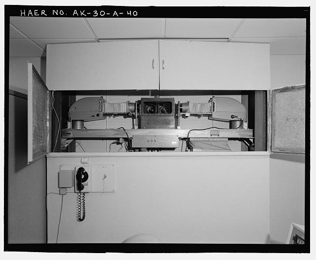 40. View of dual projector system located in MWOC...