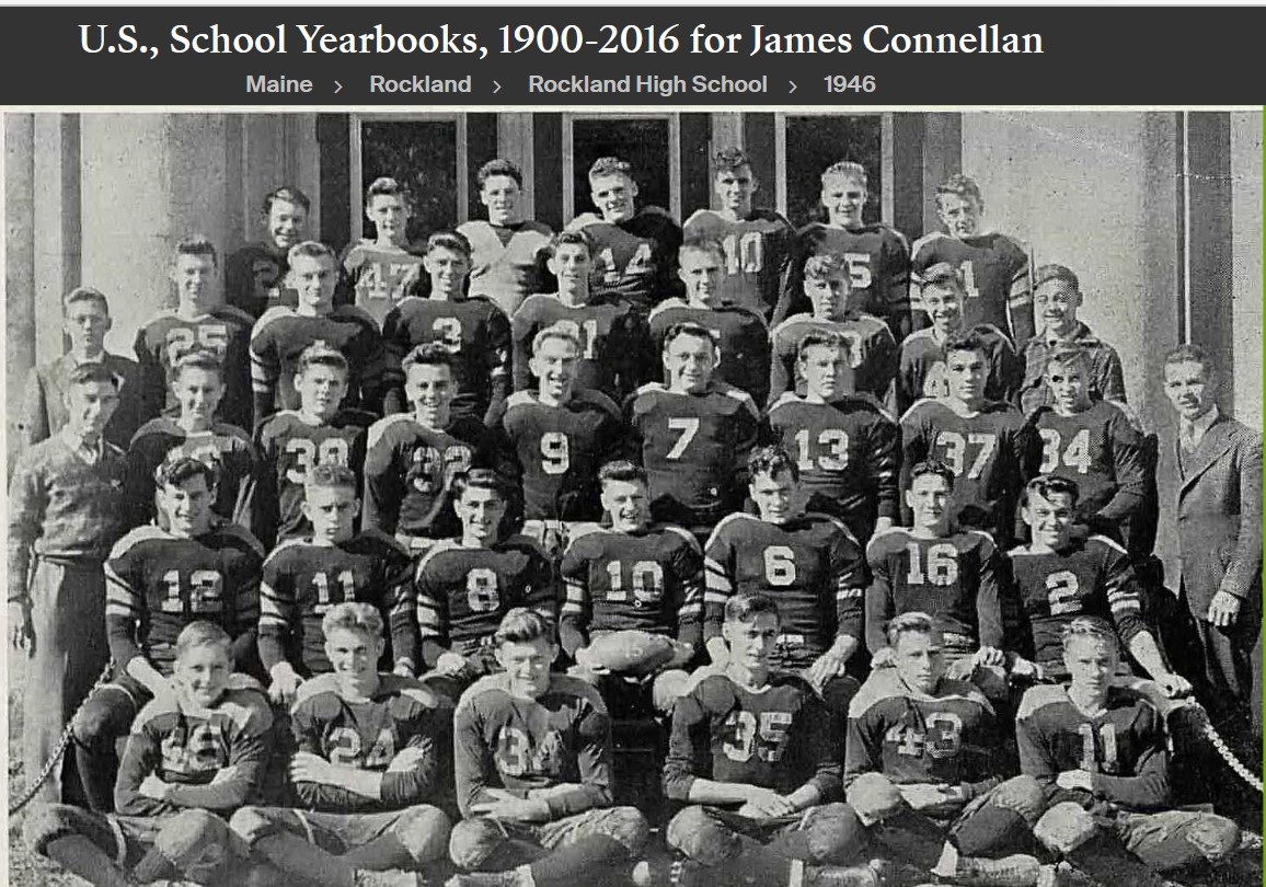 James Mcdevitt "Jimmy" Connellan--U.S., School Yearbooks, 1900-2016(1946)Football -a