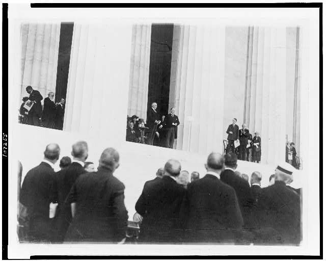 Chief Justice Taft turning over the memorial and...