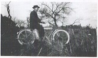 James E. Frank & Motorcycle