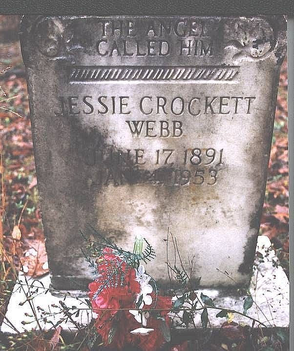 Tombstone of Crockett Webb