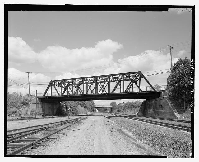 1. View looking east. - West Street Bridge, West Street...