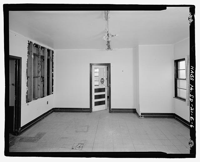 6. Interior, rear offices: operations assistant office...