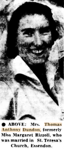 Margaret Dundon (born Rizzoli)