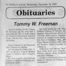 A photo of Tommy W Freeman