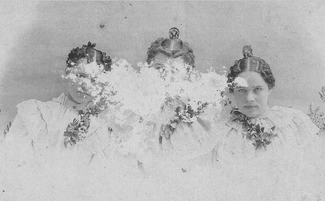 3 Unknown women from Old Sharp/West Family Trunk