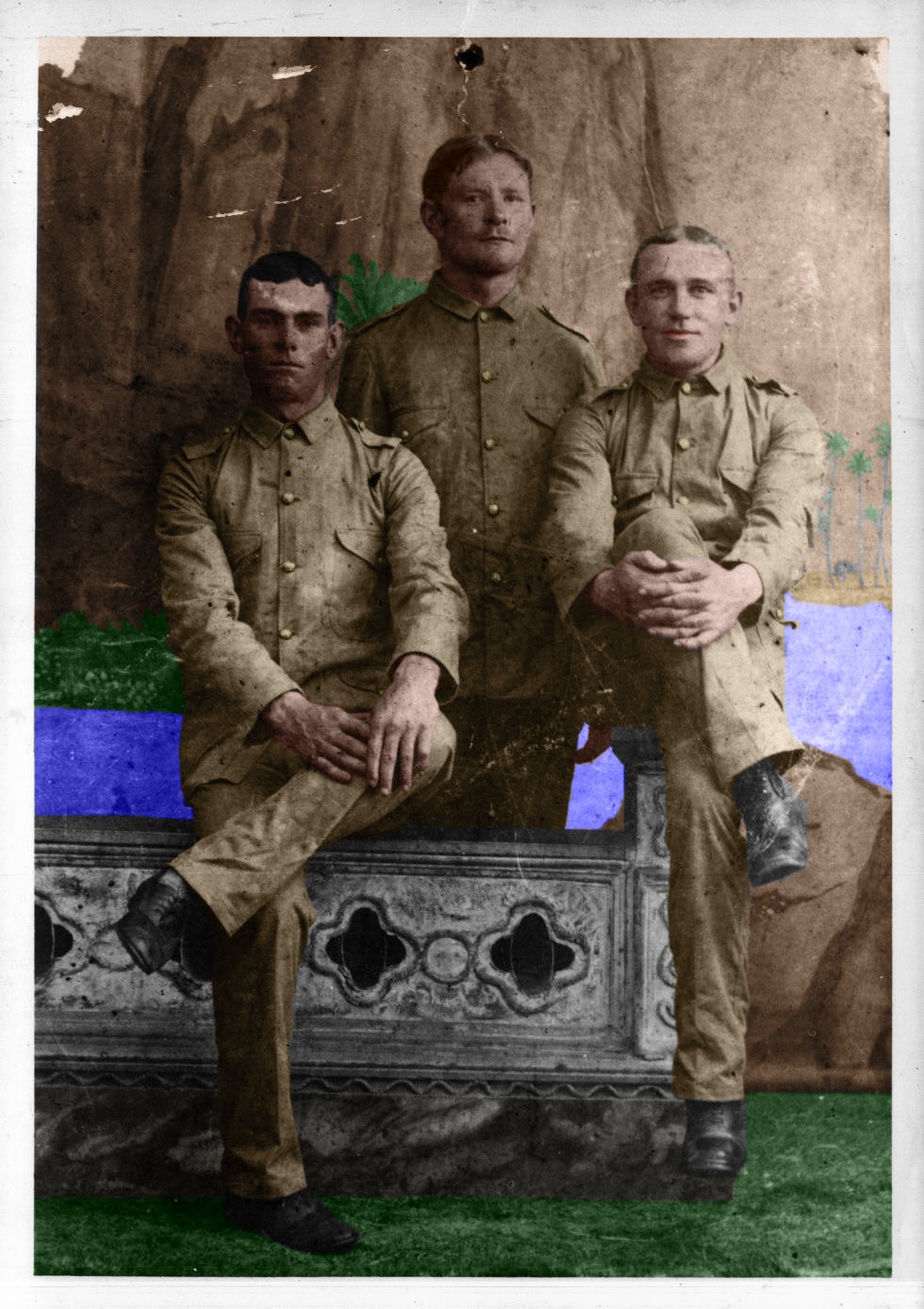 3 Soldiers-35th Inf  Rgmt American Volunteers